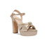 Audry Knotted Metallic Heels